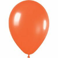 Party Balloons Metallic Orange